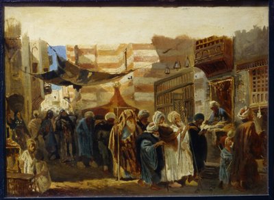 En begravelsesceremoni i Kairo af Konstantin Egorovich Makovsky