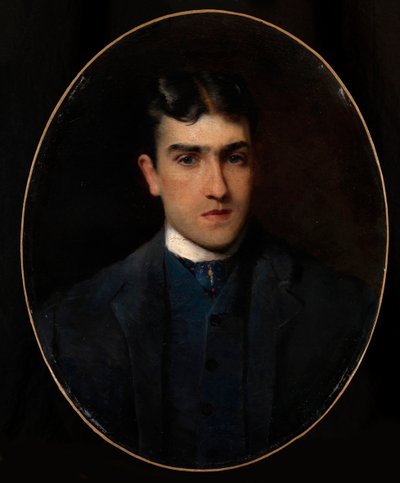 Portræt af Lucien Guitry (1860-1925) (Portræt af Lucien Guitry) - Maleri af Konstantin Yegorovich Makovsky (Constantin Makovski) (1839-1915) olie på lærred (64x51 cm) - Privat samling af Konstantin Egorovich Makovsky