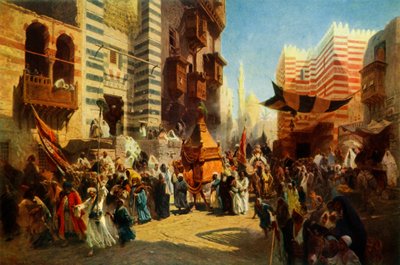 Return of the Holy Carpet fra Mekka til Cairo, 1876, 1965. af Konstantin Egorovich Makovsky