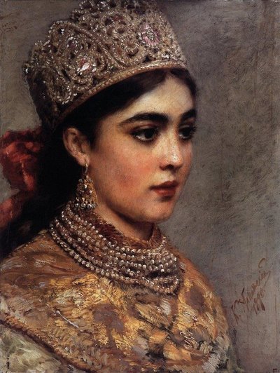 The Boyar Woman, 1890 af Konstantin Egorovich Makovsky