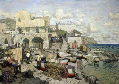Udsigt over Capri-øen af Konstantin Ivanovich Gorbatov