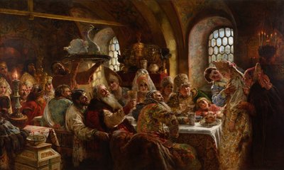 En Boyar bryllupsfest af Konstantin Makovsky
