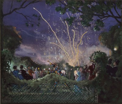 Fyrværkeri, 1929 af Konstantin Somov