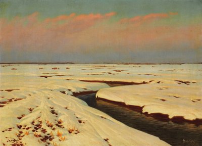 Vinterlandskab af Konstantin Yakovlevich Kryzhitsky