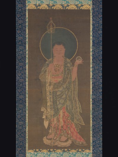Hængende rulle af Kshitigarbha, 1300-50 af Korean School