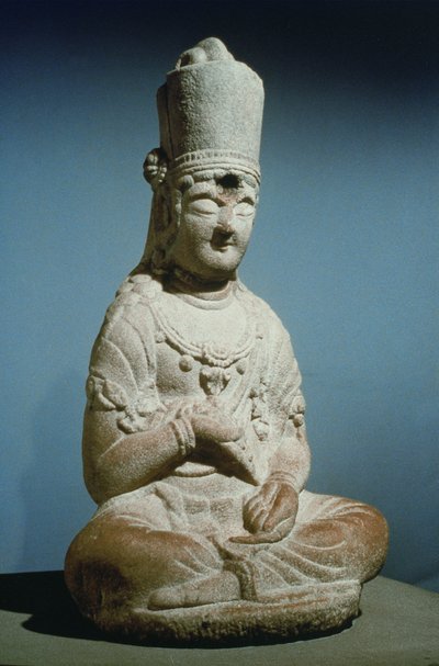 Siddende Bodhisattva fra Hansong-sa, Korea af Korean School