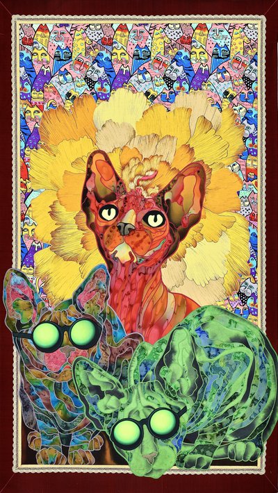 Farverige Sphynx-katte af Kostyantin Malginov