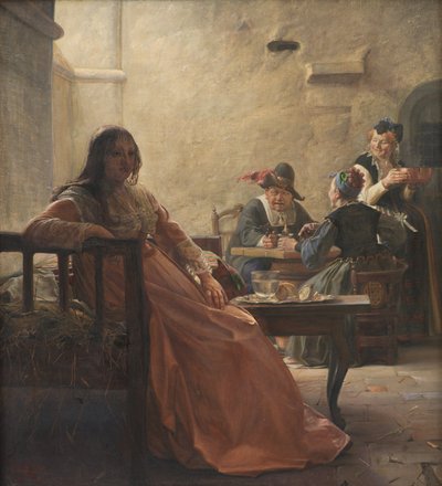 Leonora Christina i fængslet af Kristian Zahrtmann
