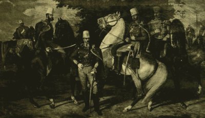 Officerer fra Károlyi-husarregimentet i 1849 af Károly Lotz