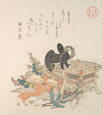 "Bønner til at kaste under Setsubun Exorcism Ceremony,"..., 1810