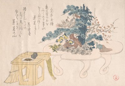 Shimadai og Sambo, 1800-tallet. af Kubo Shunman