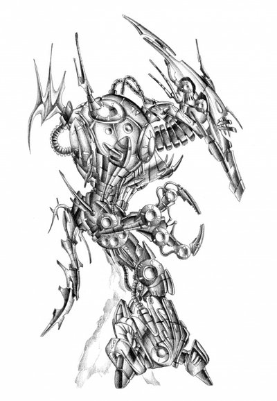 Futuristisk robotmonster af Kulik