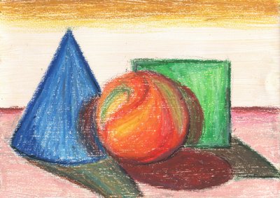 Studie i geometrisk stilleben af Kulik