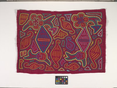 Skjortepanel (Mola) (foto) af Kuna Indian Culture