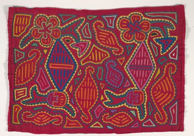 Skjortepanel (mola), ca. 1950 (påført bomuld) af Kuna Indian Culture
