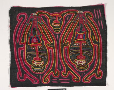 Skjortepanel (mola) (påført bomuld) af Kuna Indian Culture