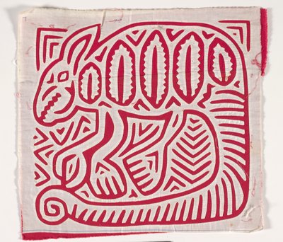 Skjortepanel (mola) (påført bomuld) af Kuna Indian Culture