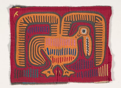 Skjortepanel (mola) (påført bomuld) af Kuna Indian Culture