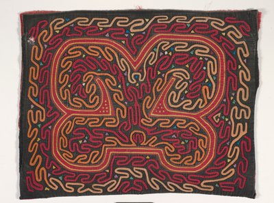 Skjortepanel (mola) (påført bomuld) af Kuna Indian Culture