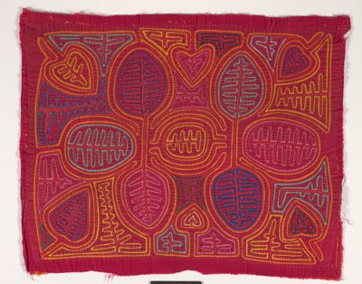 Skjortepanel (mola) (påført bomuld) af Kuna Indian Culture