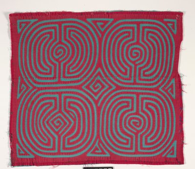 Skjortepanel (mola) (påført bomuld) af Kuna Indian Culture