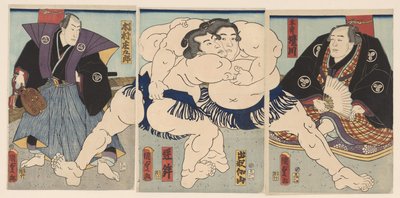 sumo kamp af Kunisada (II) , Utagawa