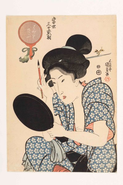Den populære type, fra serien Tosei sanjuni so De moderne 32 typer, 1821-1822. af Kunisada