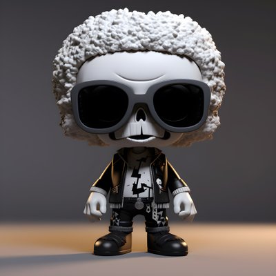 Chibi lille skelet 1 af Kurt Heppke