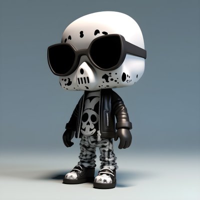 Chibi lille skelet 3 af Kurt Heppke