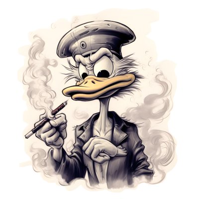 Joakim McDuck, ryger en stor marihuana-joint 1 af Kurt Heppke