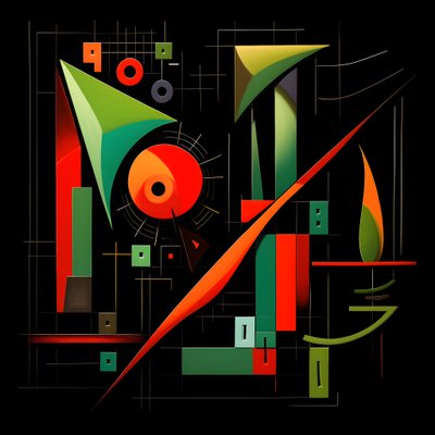 En aktiemarkedstrend i Picasso-stil 3 af Kurt Heppke