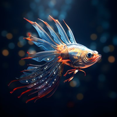 En flyvende fisk 2 af Kurt Heppke