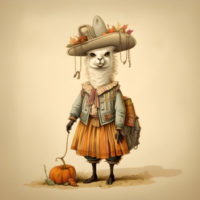 Lama, 1700-tallets Amerika 3 af Kurt Heppke