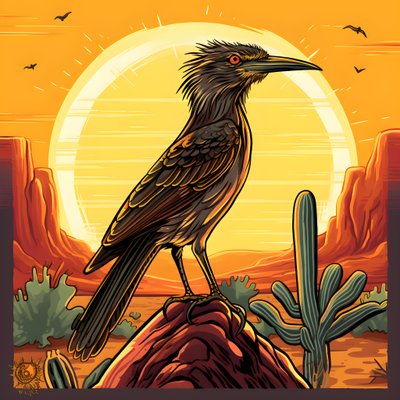 Roadrunner varm sol 4 af Kurt Heppke
