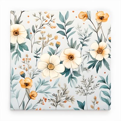 aquarell boho blomster vilde blomster 1 af Kurt Heppke