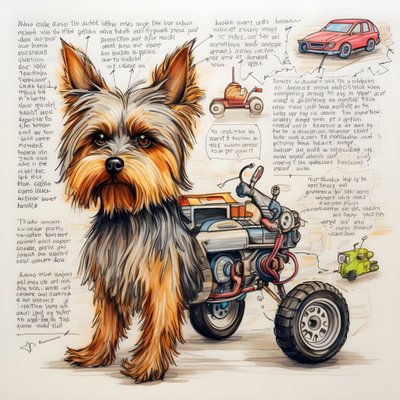 en forklaring på en mekanisk yorkie-hund 1 af Kurt Heppke