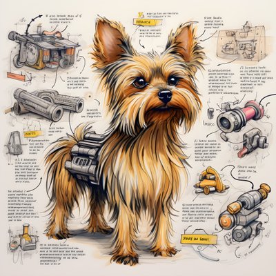 en forklaring på en mekanisk Yorkie-hund 3 af Kurt Heppke