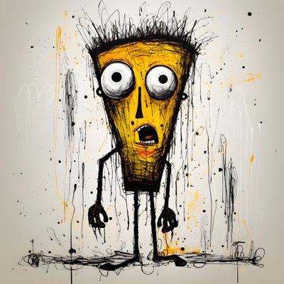 gul tegneseriefigur 1 af Kurt Heppke