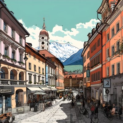 Innsbruck, tegneserie 3 af Kurt Heppke
