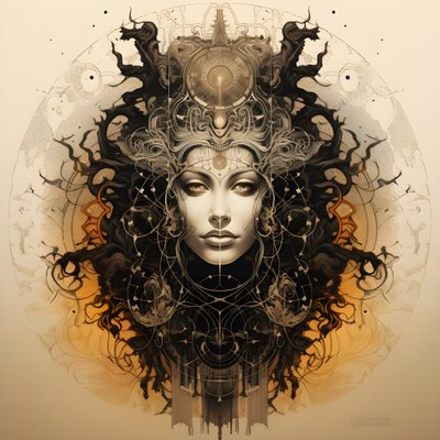 leonardo davinci koncept skitse album artwork rod af et træ, der vokser ud af jorden og stiger op i himlen som knægt og bønnestilken 3 af Kurt Heppke
