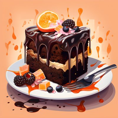chokolade karamel rabarberkage 1 af Kurt Heppke