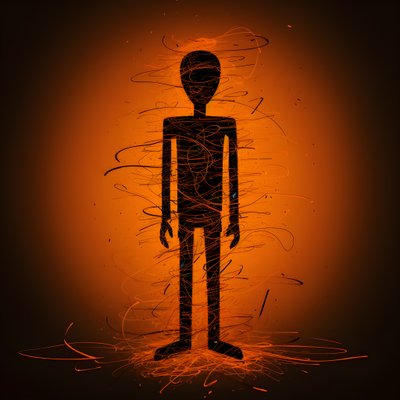 stickman 1 af Kurt Heppke