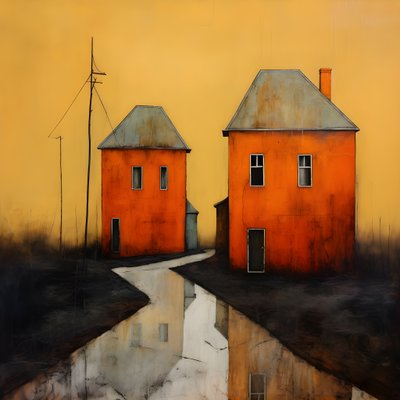 to orange huse 4 af Kurt Heppke