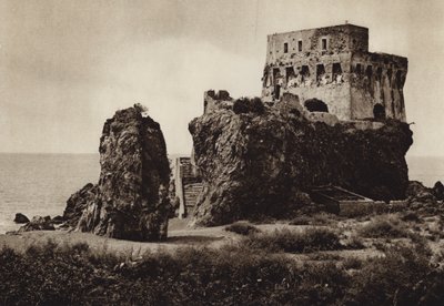 Italien: Castello Praia a Mare, Calabrien (s/h-billede) af Kurt Hielscher