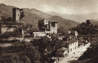 Italien: Castello Verrucola, Fivizzano (s/h foto) af Kurt Hielscher