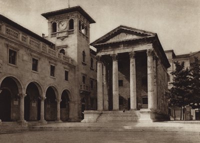 Italien: Polo, Tempio Augusteo (s/h foto) af Kurt Hielscher