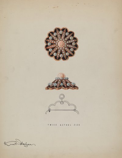 Broche, ca. 1936. af Kurt Melzer