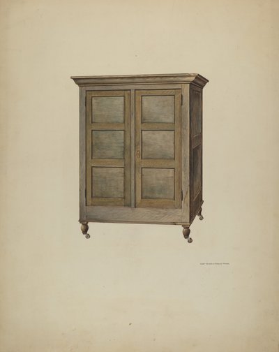 kabinet, ca. 1940. af Kurt Melzer