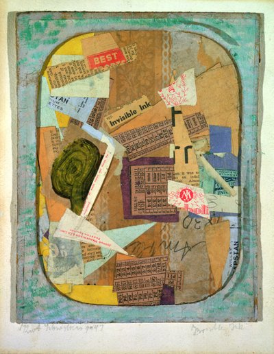 Invisible Ink, 1947 af Kurt Schwitters