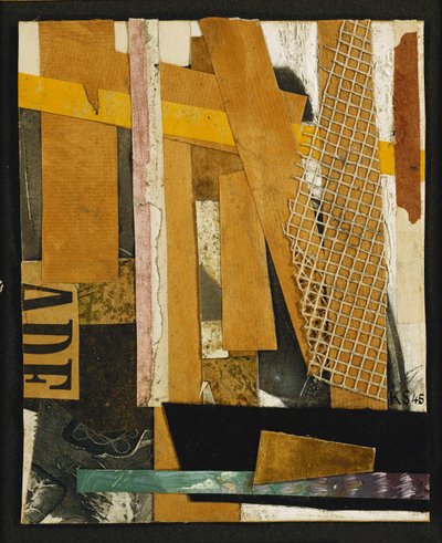 Merz Billede; Merzbild, 1945 af Kurt Schwitters